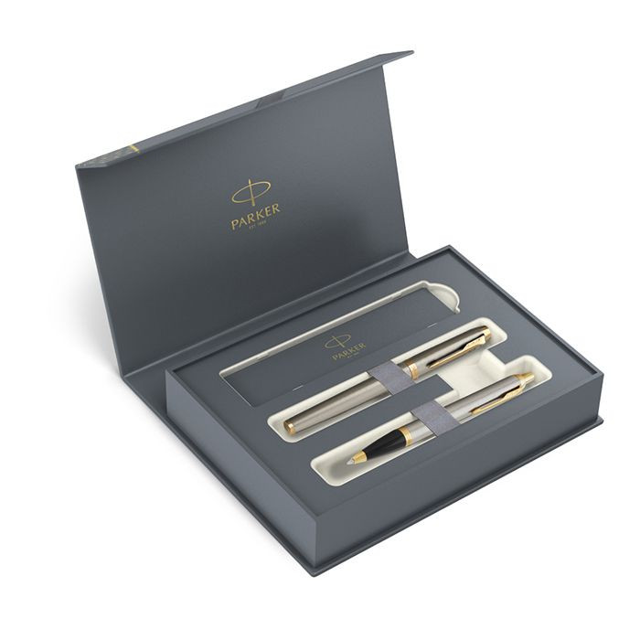 Parker I.M. Duo Brushed Metal GT (Σετ Στυλό Ballpen & Στυλό Rollerball)