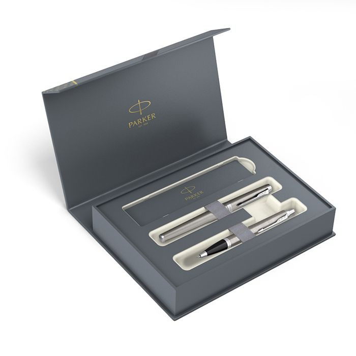 Parker I.M. Duo Essential Stainless Steel CT ( FP-BP) Σετ Πένα & Στυλό Διαρκείας