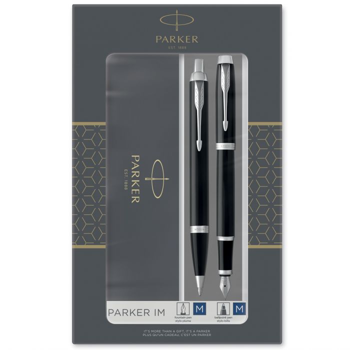 Parker I.M. Duo LQ Black CT (Σετ Πένα & Στυλό Ballpen)