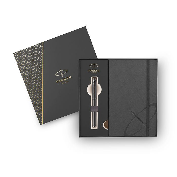 Parker I.M. Monochrome Titanium (Σετ Πένα & Σημειωματάριο)