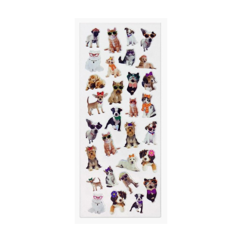 Αυτοκόλλητα Stickers Cute Pets (31x11cm)