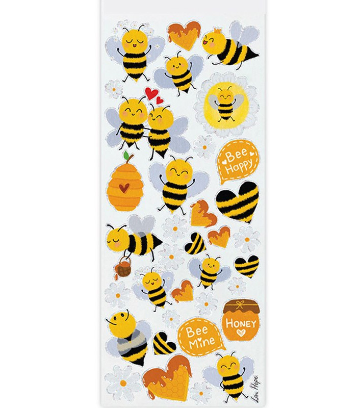 Αυτοκόλλητα Stickers Cute Bees (31x11cm)