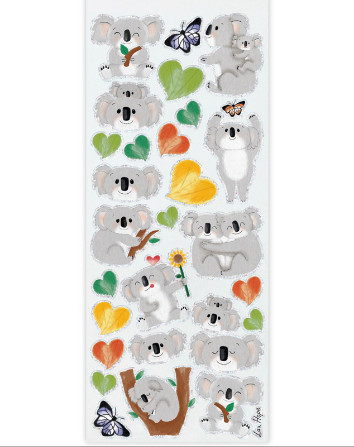 Αυτοκόλλητα Stickers Cute Koala (31x11cm)