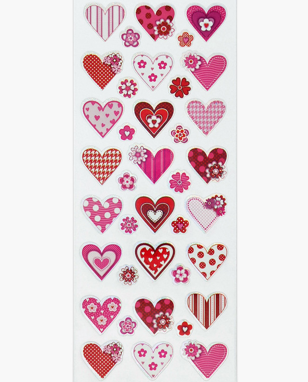 Αυτοκόλλητα Stickers Hearts (31x11cm)