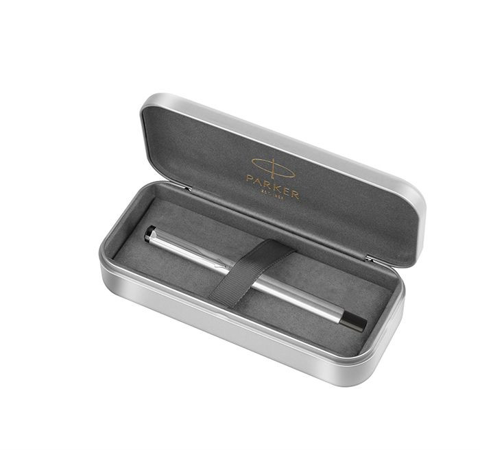 Parker Vector Stainless Steel CT Πένα (Set Πένα & Tin Box)