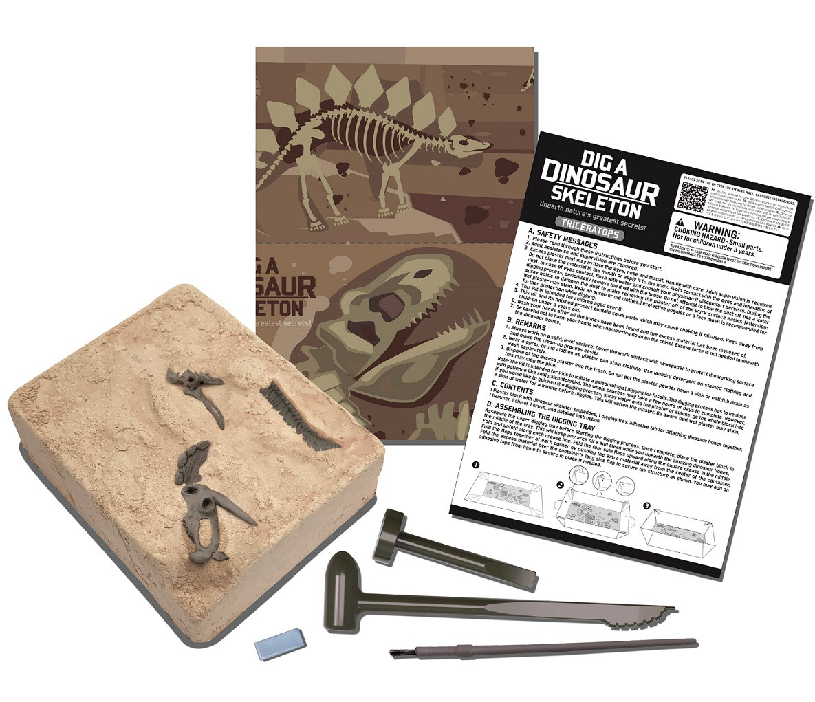 4M Toys Δεινόσαυροι - Ηφαίστεια (Ανασκαφή Τρικεράτωψ) - 4M Toys