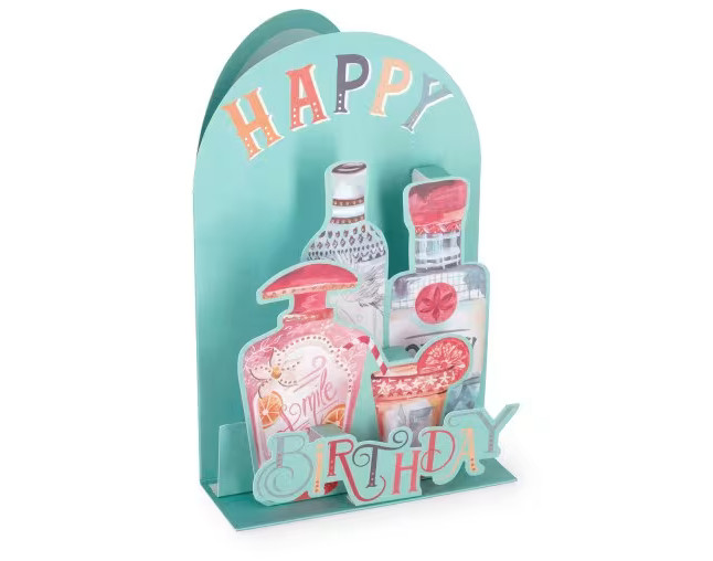 Legami Milano Ευχετήρια Κάρτα (Pop-Up Card) ''Happy Birthday - Cocktail''