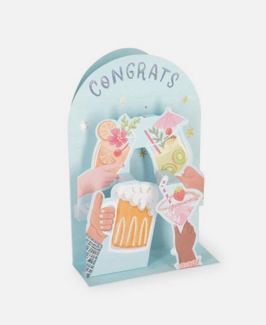 Legami Milano Ευχετήρια Κάρτα (Pop-Up Card) ''Happy Birthday-Cocktail''' - Legami Milano