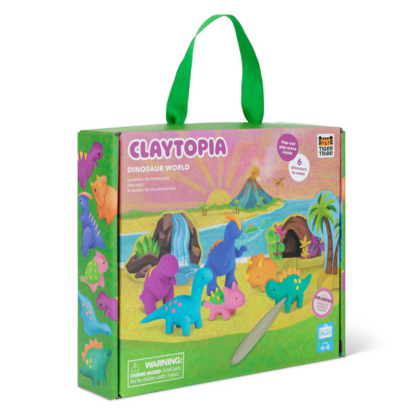 Tiger Tribe Σετ Δραστηριοτήτων Claytopia Dinosaur World