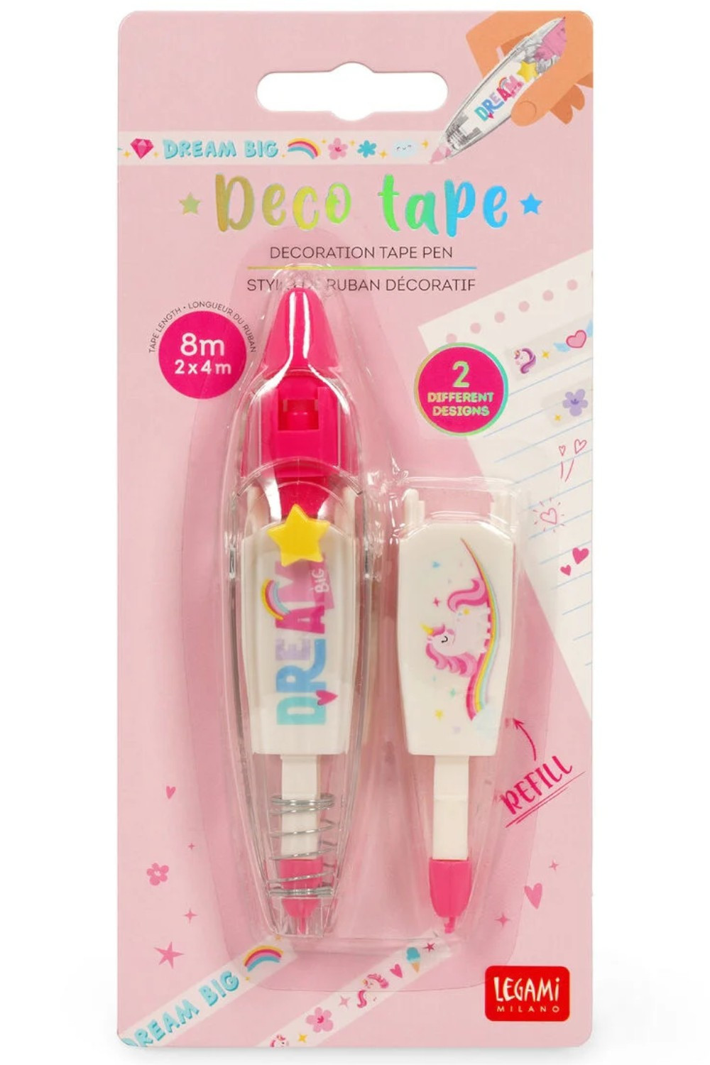 Legami Milano Deco Tape Unicorn Decoration Pen/Διακοσμητική Ταινία