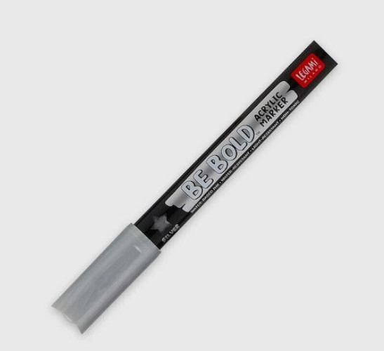 Legami Milano Acrylic Marker ''Be Bold''  0.9-2mm (Silver)