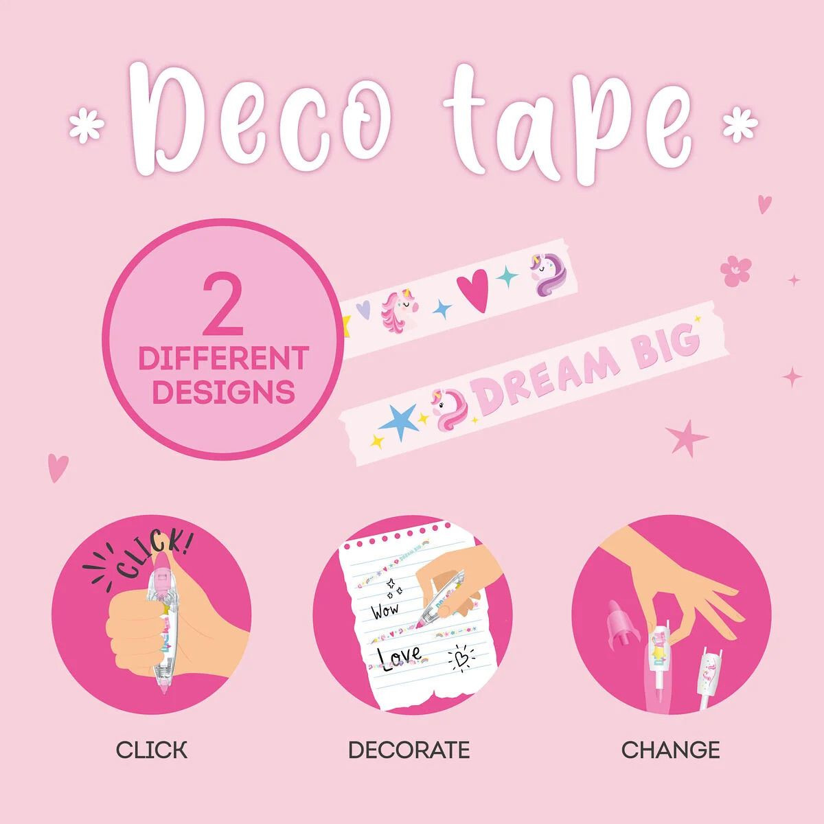 Legami Milano Deco Tape Unicorn Decoration Pen/Διακοσμητική Ταινία