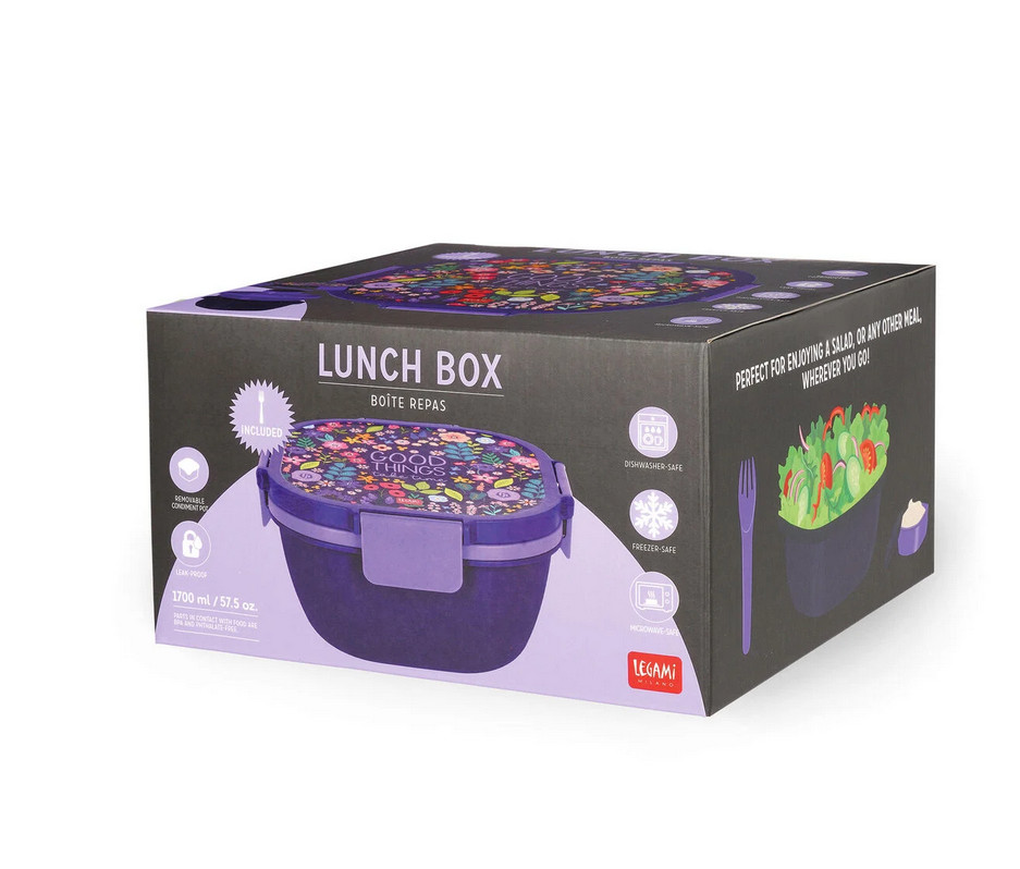Legami Milano Lunch Box/Δοχείο Φαγητού 1700 ml (Flowers)