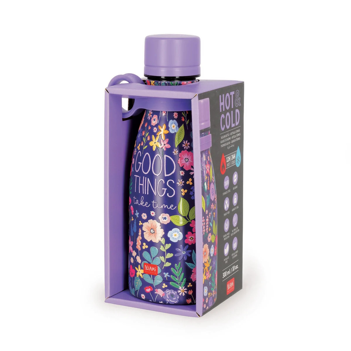 Legami Milano Mini Θερμός Hot & Cold 300ml (Flowers)