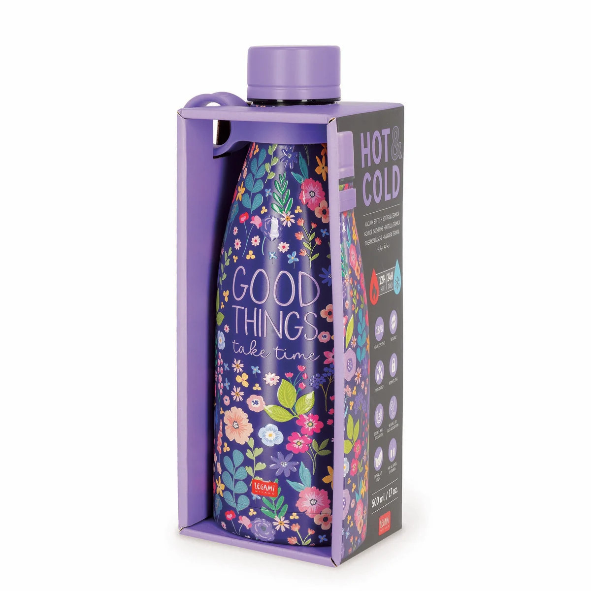 Legami Milano Θερμός Hot & Cold 500ml (Flowers)