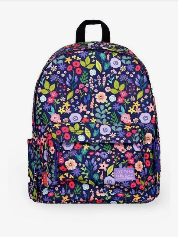 Legami Milano Σχολική Τσάντα Πλάτης (Flowers)
