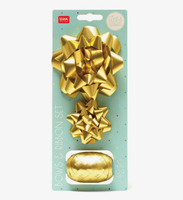 Legami Milano Φιόγκος Συσκευασίας Δώρου 3τμχ (Gold)