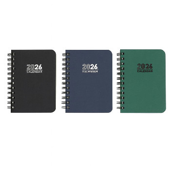 Ημερήσιο Ημερολόγιο 2026 Spiral 12x17cm (Τυχαία Επιλογή Χρώματος)