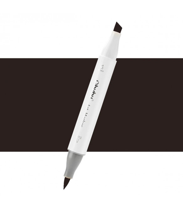 Ohuhu Honolulu Μαρκαδόρος Αλκοόλης Brush & Chisel 120 (Black)