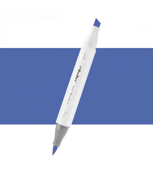 Ohuhu Honolulu Μαρκαδόρος Αλκοόλης Brush & Chisel B380/BV013 (French Ultramarine)