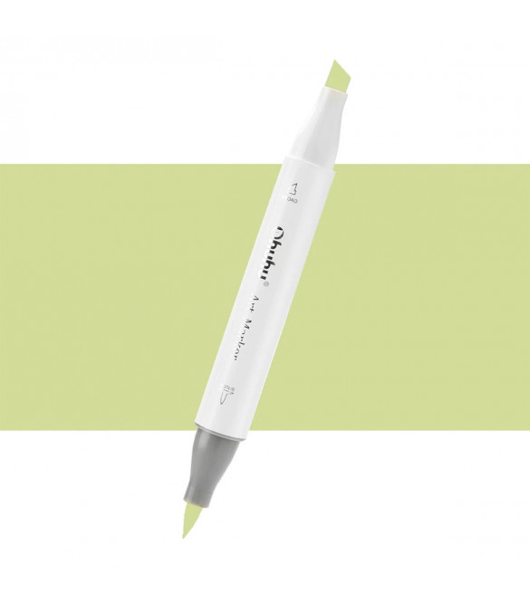 Ohuhu Honolulu Μαρκαδόρος Αλκοόλης Brush & Chisel G060/YG111 (Celery)