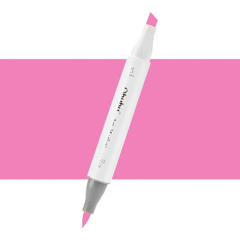 Ohuhu Honolulu Μαρκαδόρος Αλκοόλης Brush & Chisel RV070/RV09 (Disco Pink)