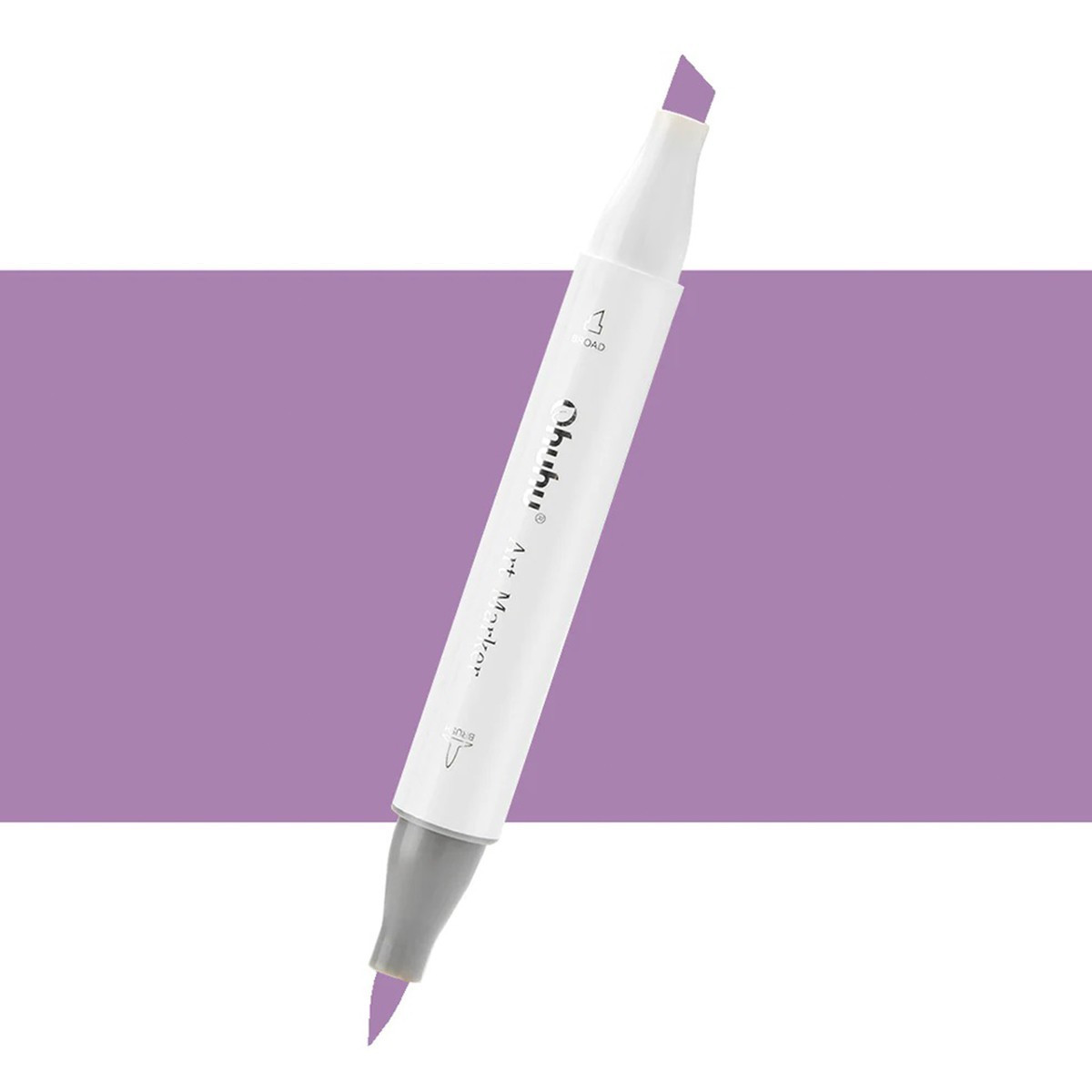 Ohuhu Honolulu Μαρκαδόρος Αλκοόλης Brush & Chisel V060/V29 (Dull Violet)