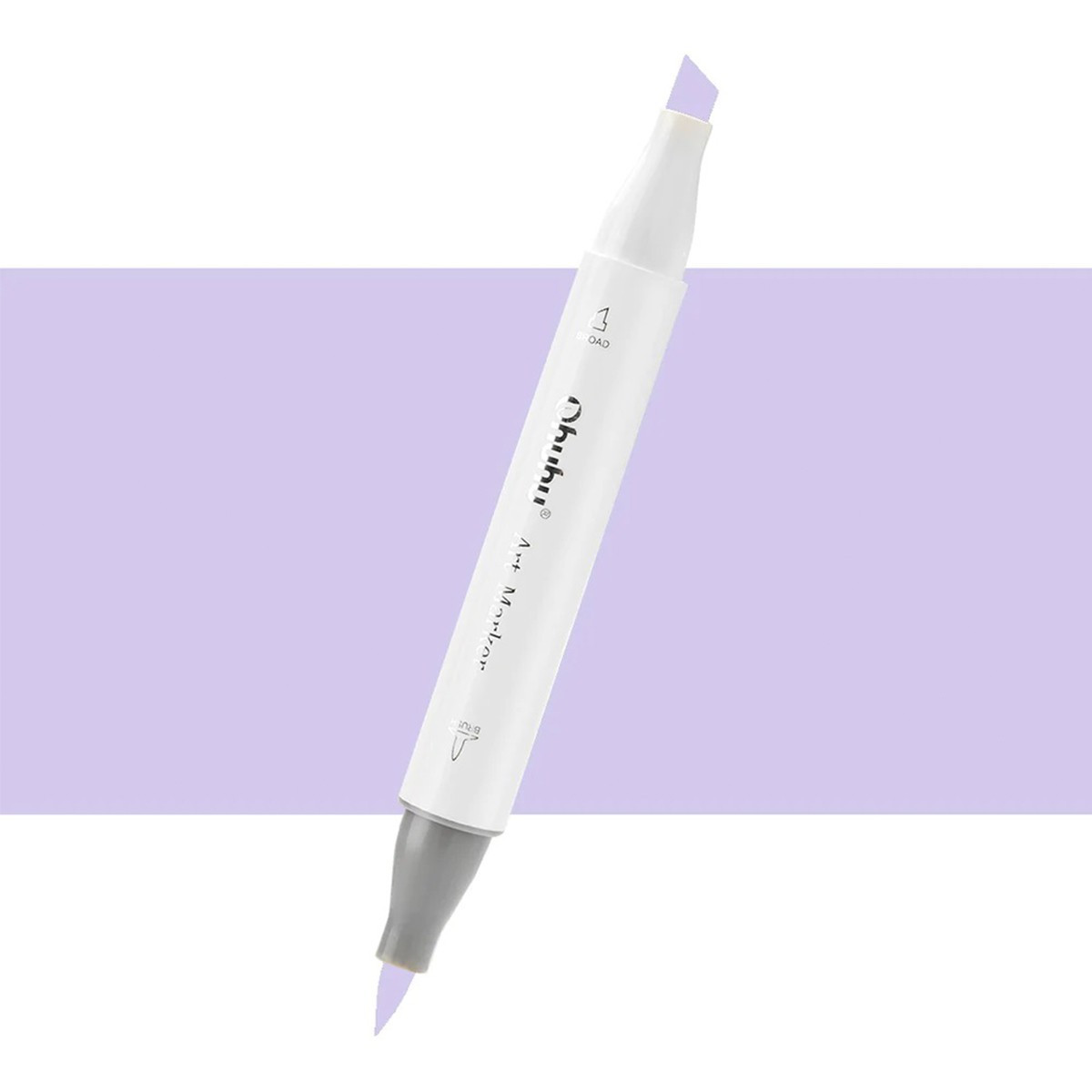 Ohuhu Honolulu Μαρκαδόρος Αλκοόλης Brush & Chisel V250/V46 (Lavender)
