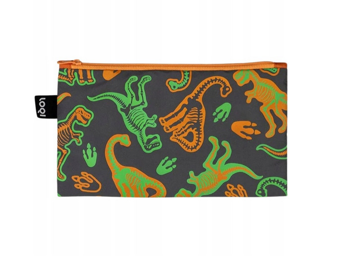 LOQI Κασετίνα Πολύχρωμη Dinosaur Skeleton