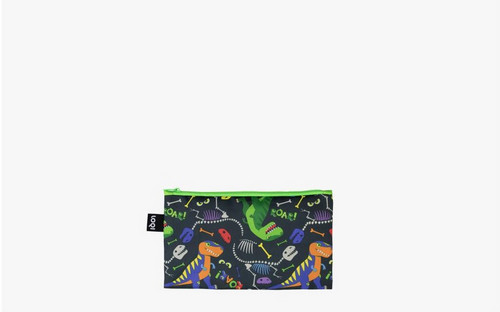 LOQI Κασετίνα Πολύχρωμη Dinosaur Roar