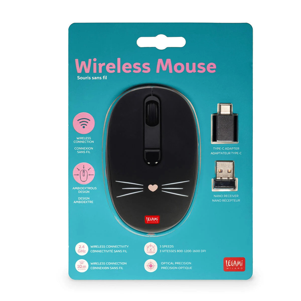 Legami Milano Wireless Mouse (Kitty)