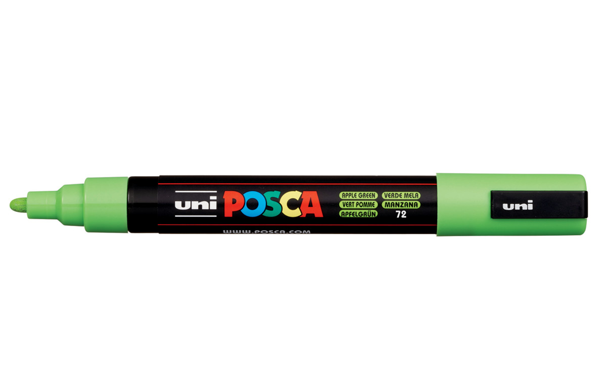 Uni Posca(Uni-Ball) Μαρκαδόρος PC-5M 1.8-2.5mm (Apple Green)