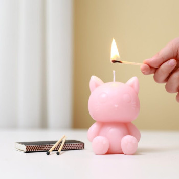 itotal Κεριά XL3304 Assorted Cats (Gardenia Scent Pink)