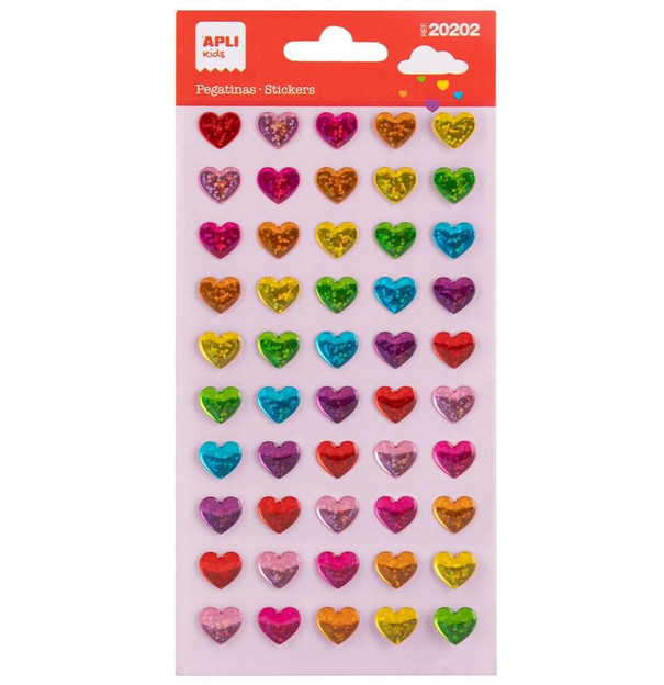 Αυτοκόλλητα Stickers Rainbow Hearts
