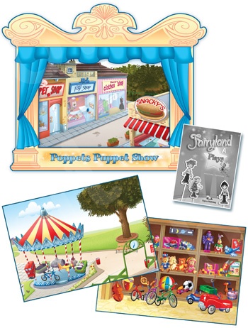 Fairyland Junior A -  Puppet Show Pack (Theatre, Back Drops & Plays)