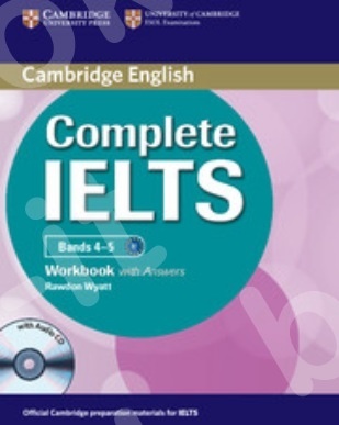 Cambridge - Complete IELTS Bands (4-5) - Workbook with answers with Audio CD (New)