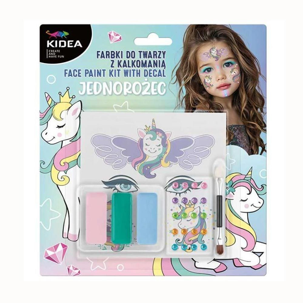 Kidea Σετ χρώματα προσώπου - Unicorn (3 χρώματα)