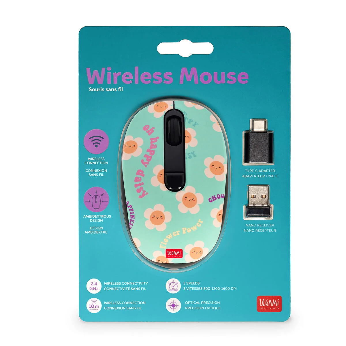 Legami Milano Wireless Mouse (Daisy)