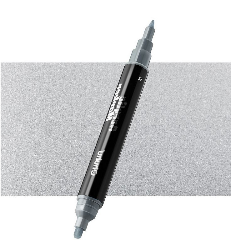 Ohuhu Ακρυλικός Μαρκαδόρος Fine & Round M102 (Silver)