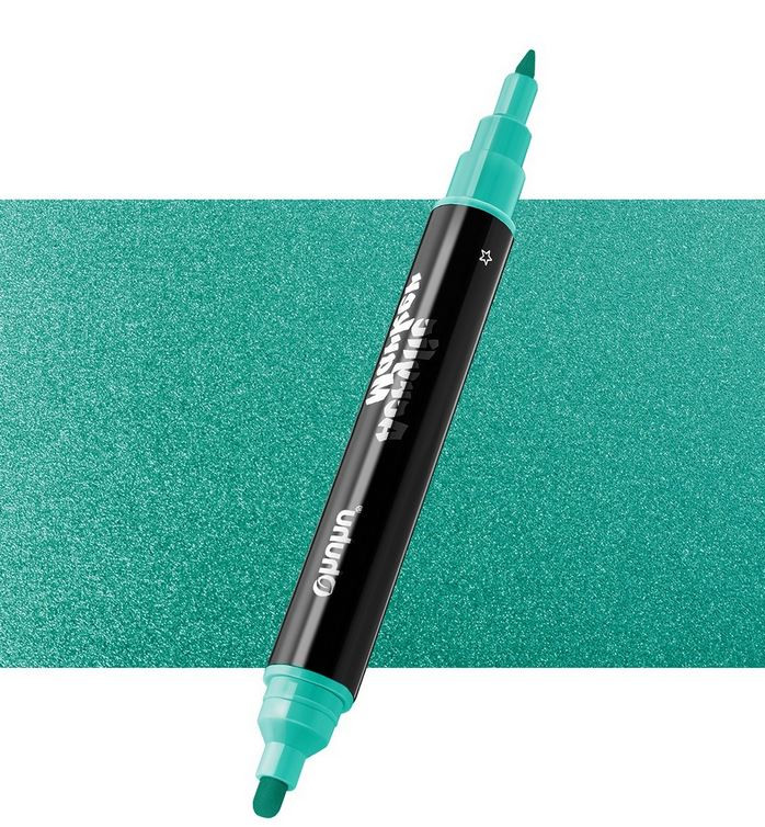 Ohuhu Ακρυλικός Μαρκαδόρος Fine & Round M705 (Metallic Cyan)