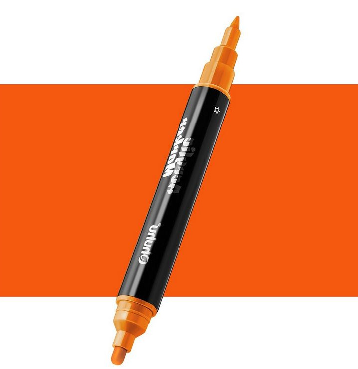 Ohuhu Ακρυλικός Μαρκαδόρος Fine & Round Y301(Tangerine)  - Ohuhu