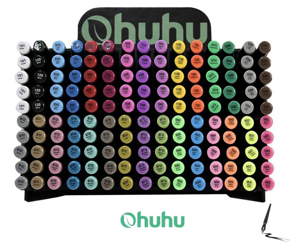 Ohuhu Ακρυλικός Μαρκαδόρος Fine & Round