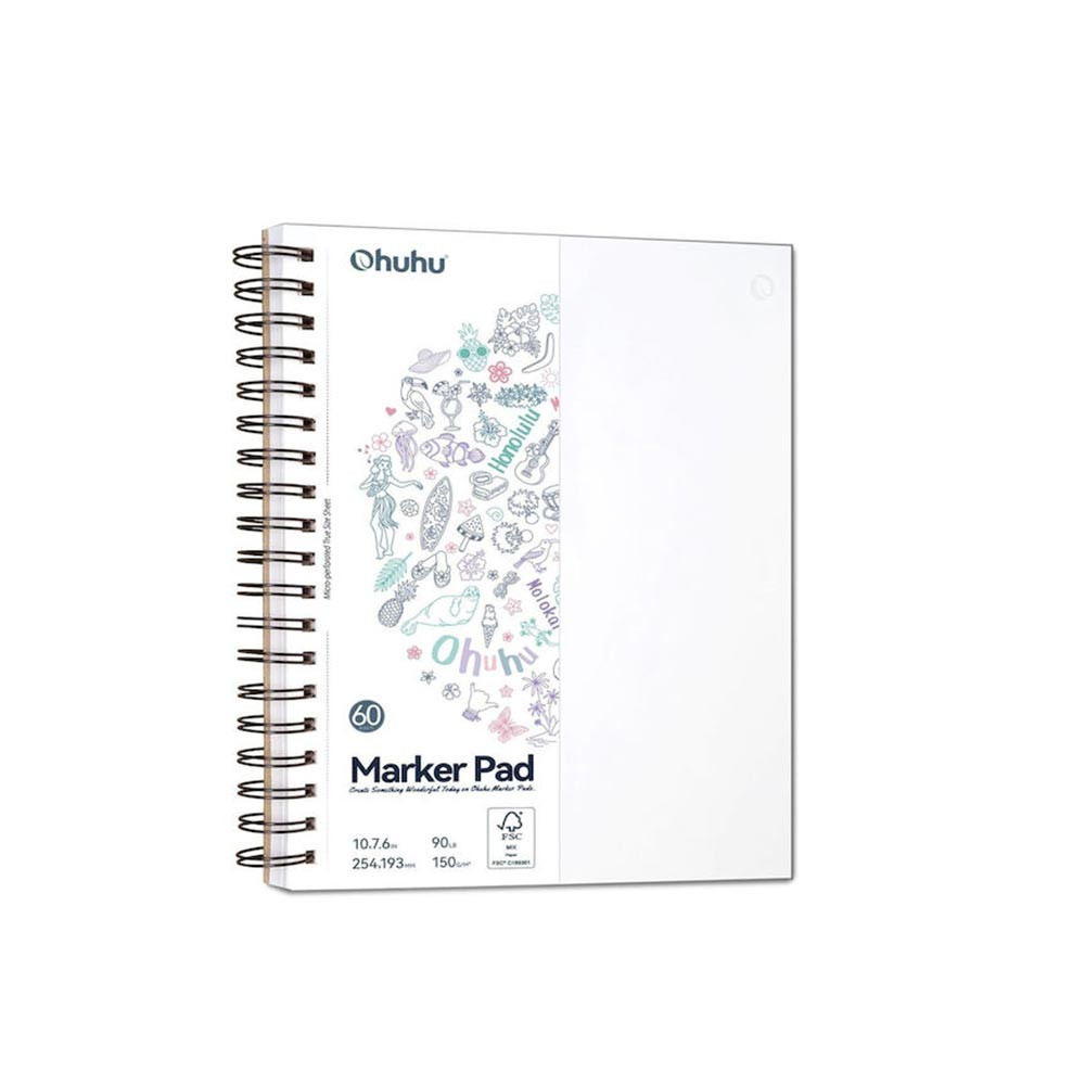 Ohuhu Μπλοκ Σχεδίου Σπιράλ (Marker Pad)