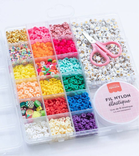 La Petite Epicerie Κουτί με 16 Χρώματα Πέρλες Heishi (6mm)