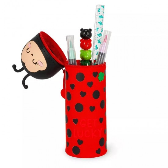 Legami Milano Soft Κασετίνα Σιλικόνης 2 in 1 (Lady Bug)