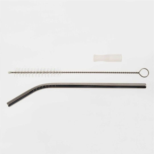 Polo Κούπα Θερμός Ανοξείδωτο με Καλαμάκι 350ml (Μαύρο)