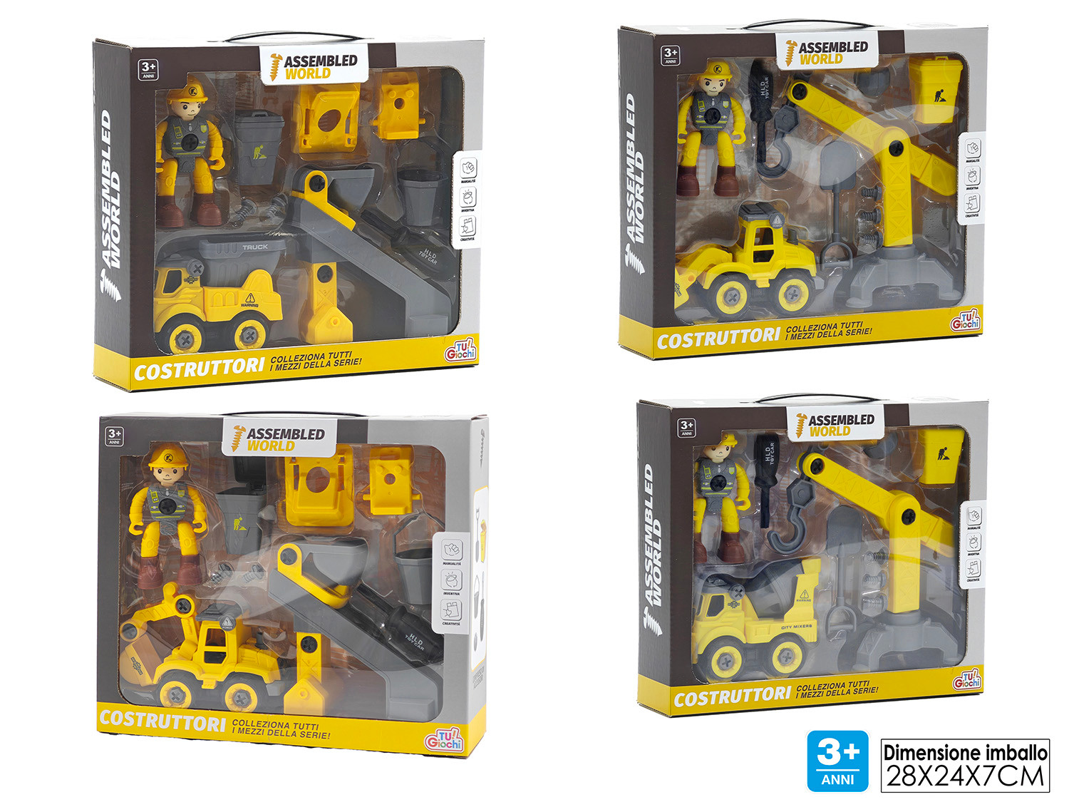 Συναρμολογούμενο Παιχνίδι Κατασκευές (4 Σχέδια με Τυχαία Επιλόγη)