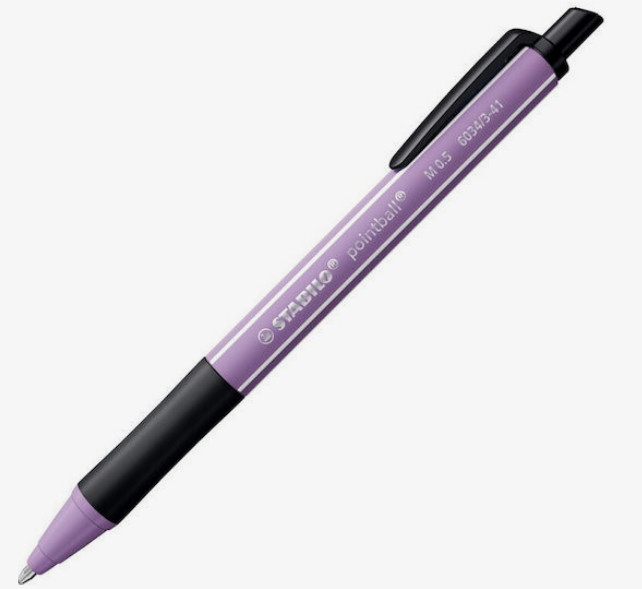Stabilo Στυλό Ballpoint Λιλά με Μπλε Μελάνι (6034/3-41)