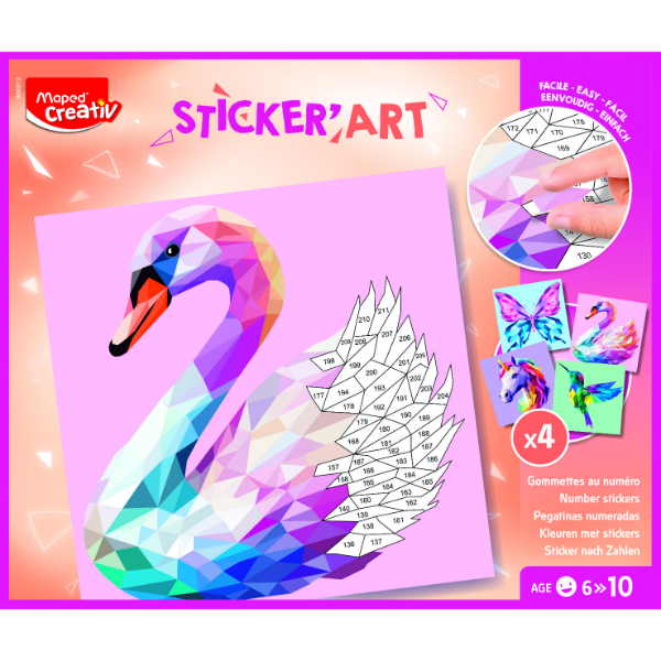 Creative Sticker Art Origami Animals