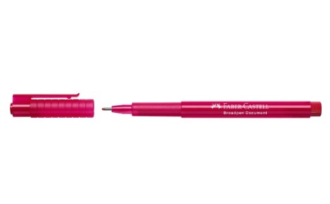 Faber-Castell Μαρκαδοράκι γραφής Broadpen Fineliner (Red 21)